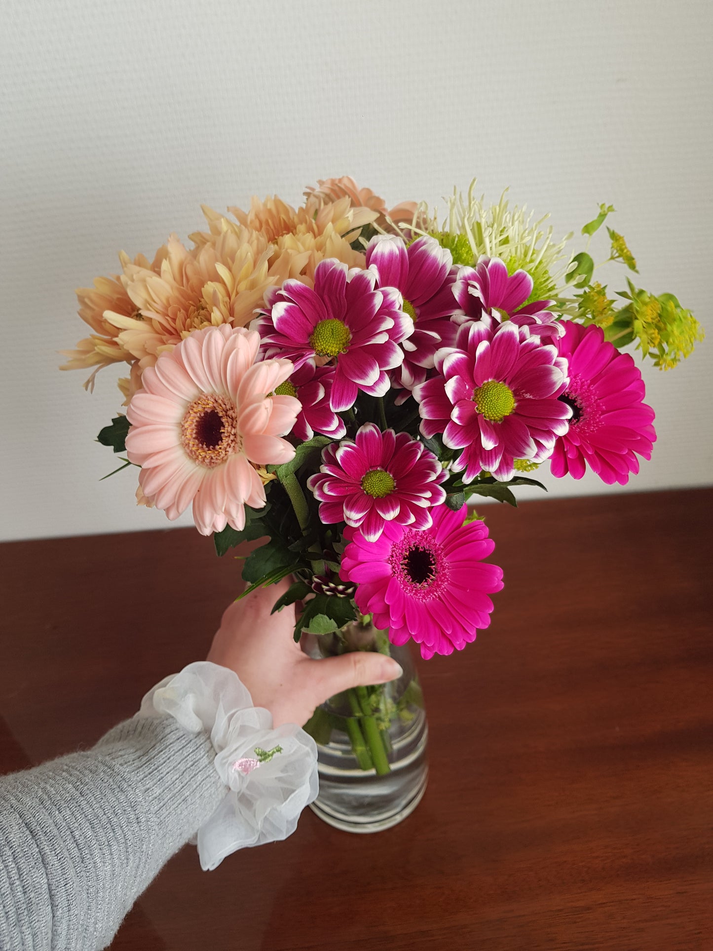 Chouchou en organza tulipe