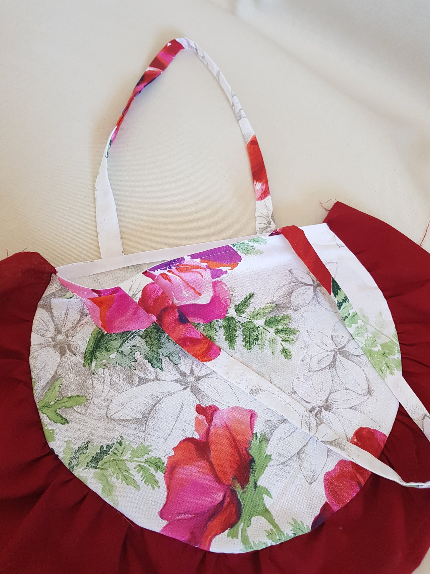Sac demi-cercle coquelicot