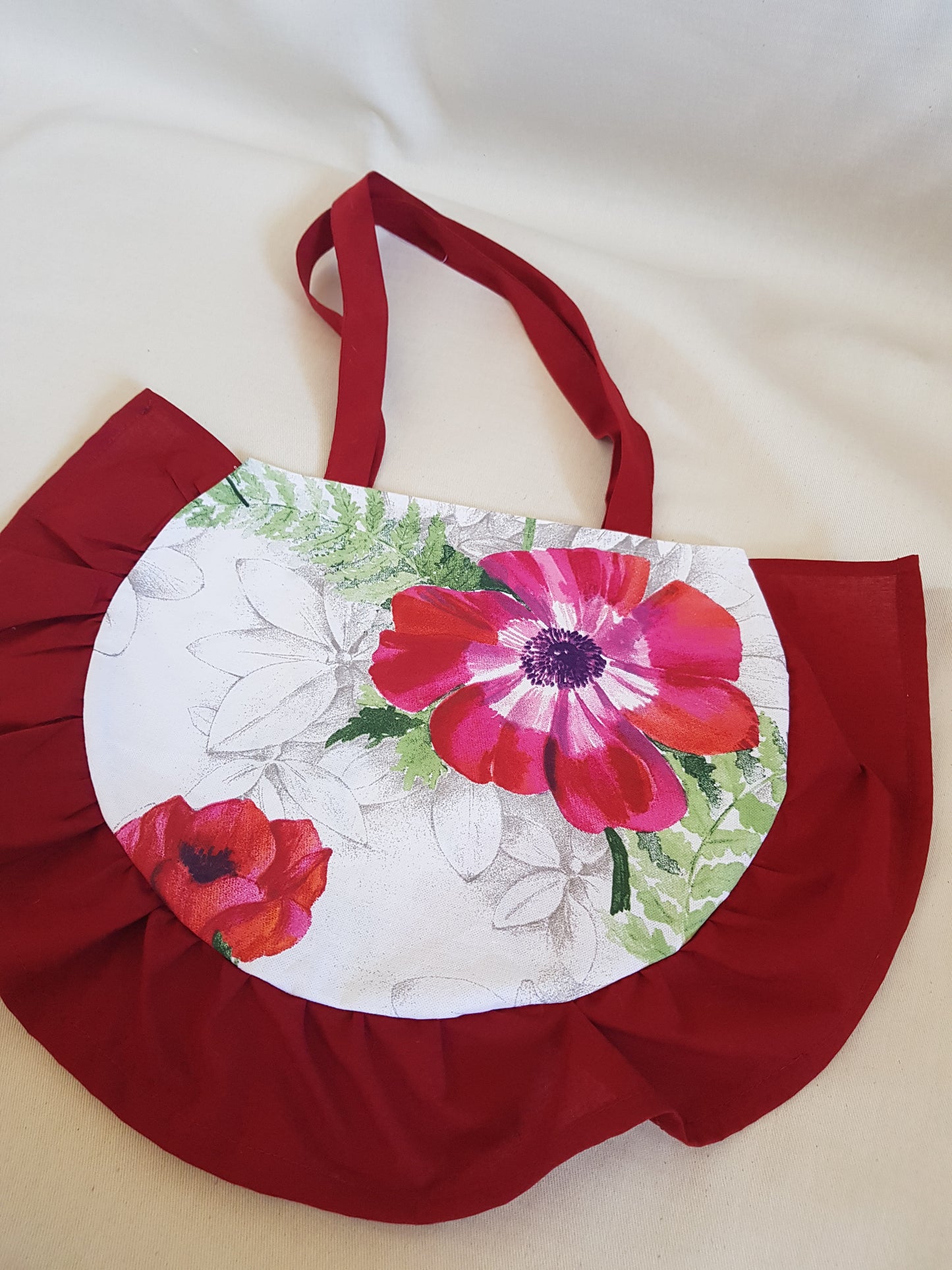 Sac demi-cercle coquelicot