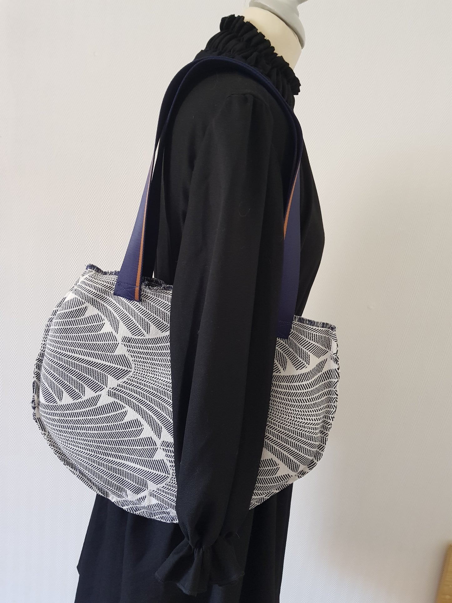 Sac demi-cercle coquillage