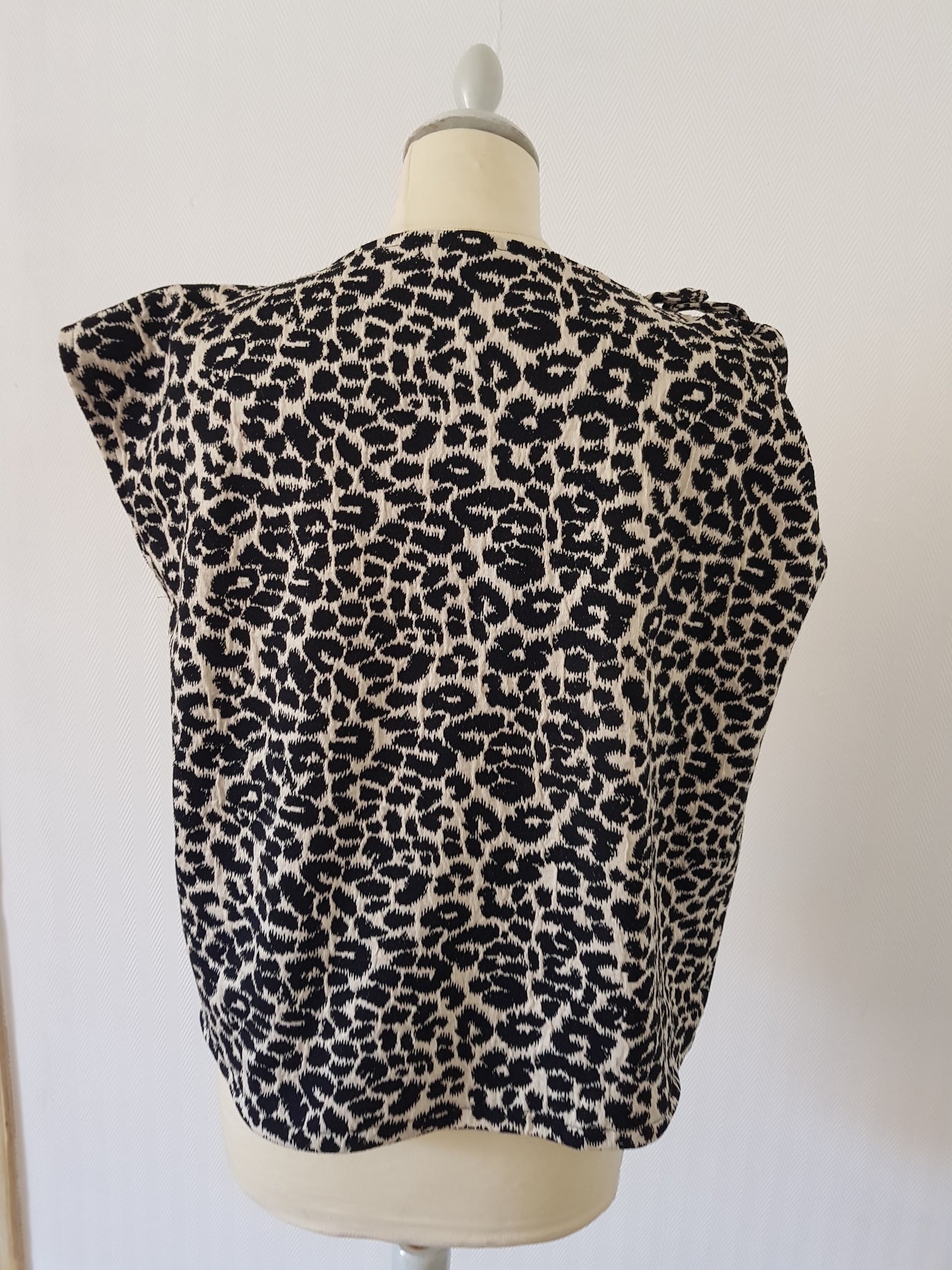 Top Héliconia maille léopard