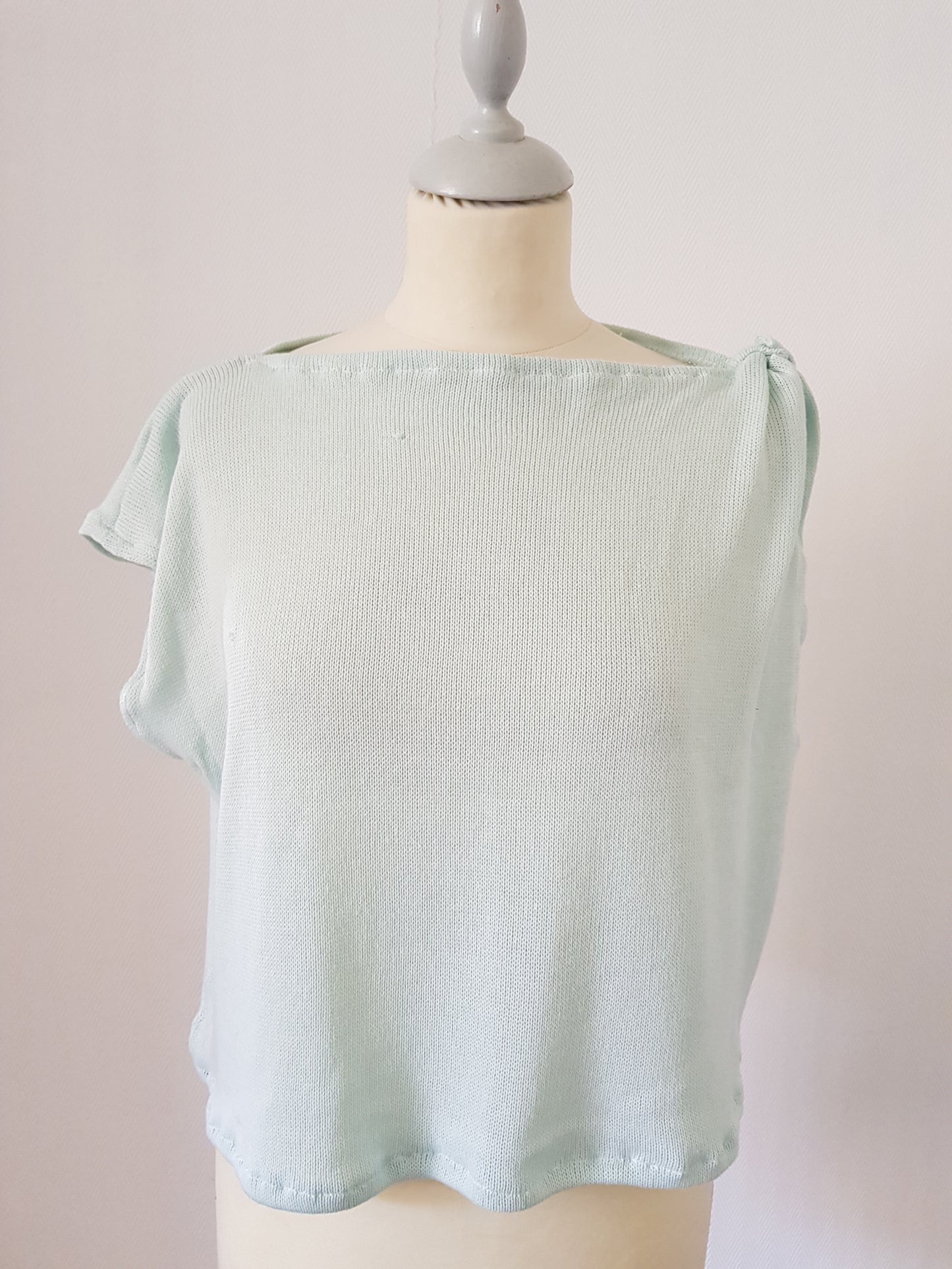 Top Héliconia maille menthe