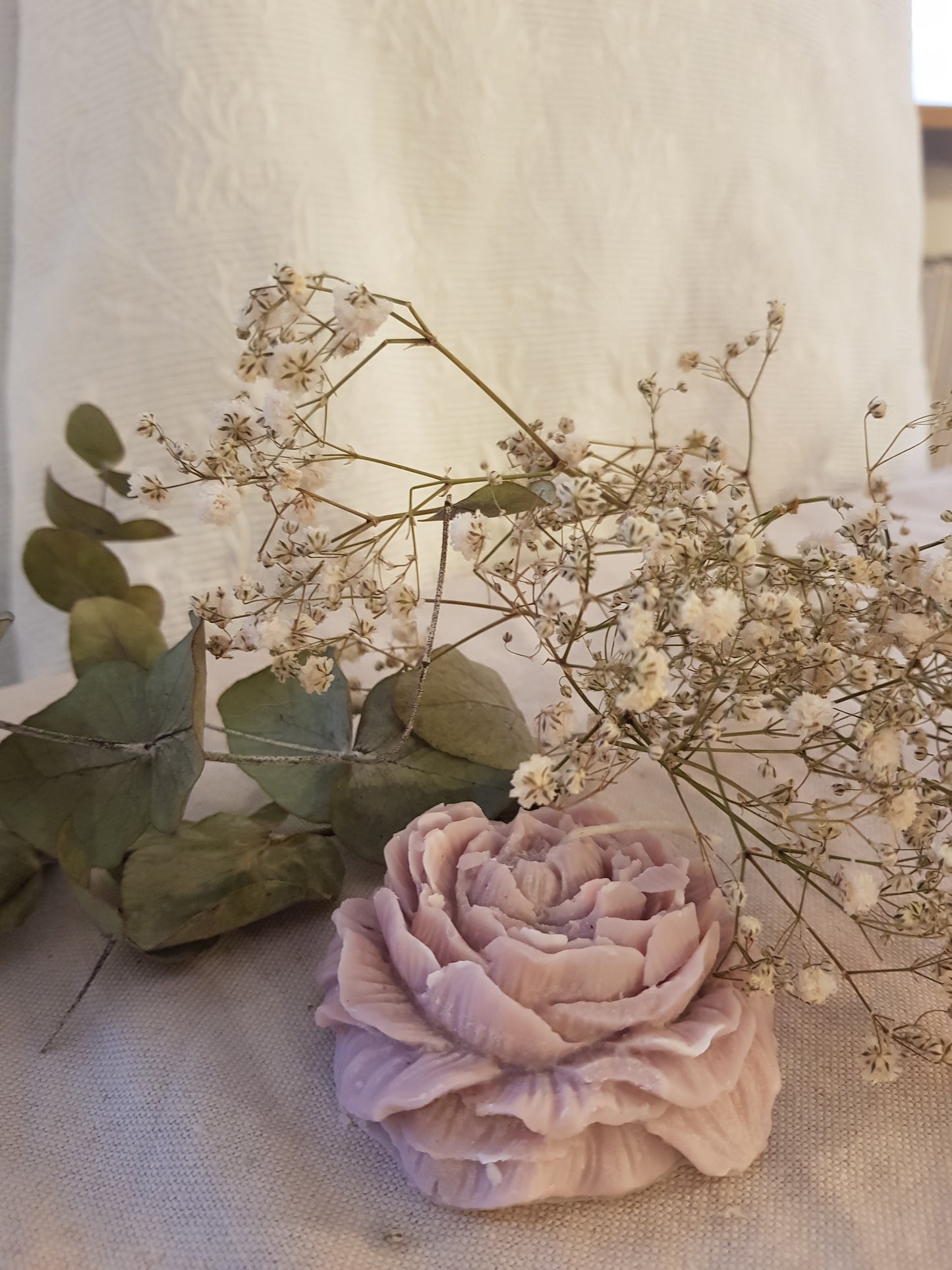 Bougie Pivoine parme