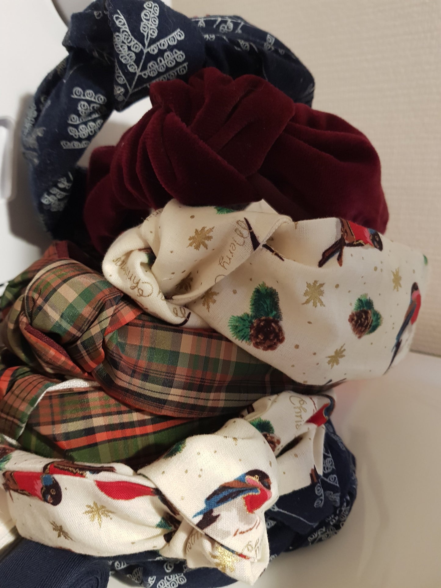 Serre tête noeud velours