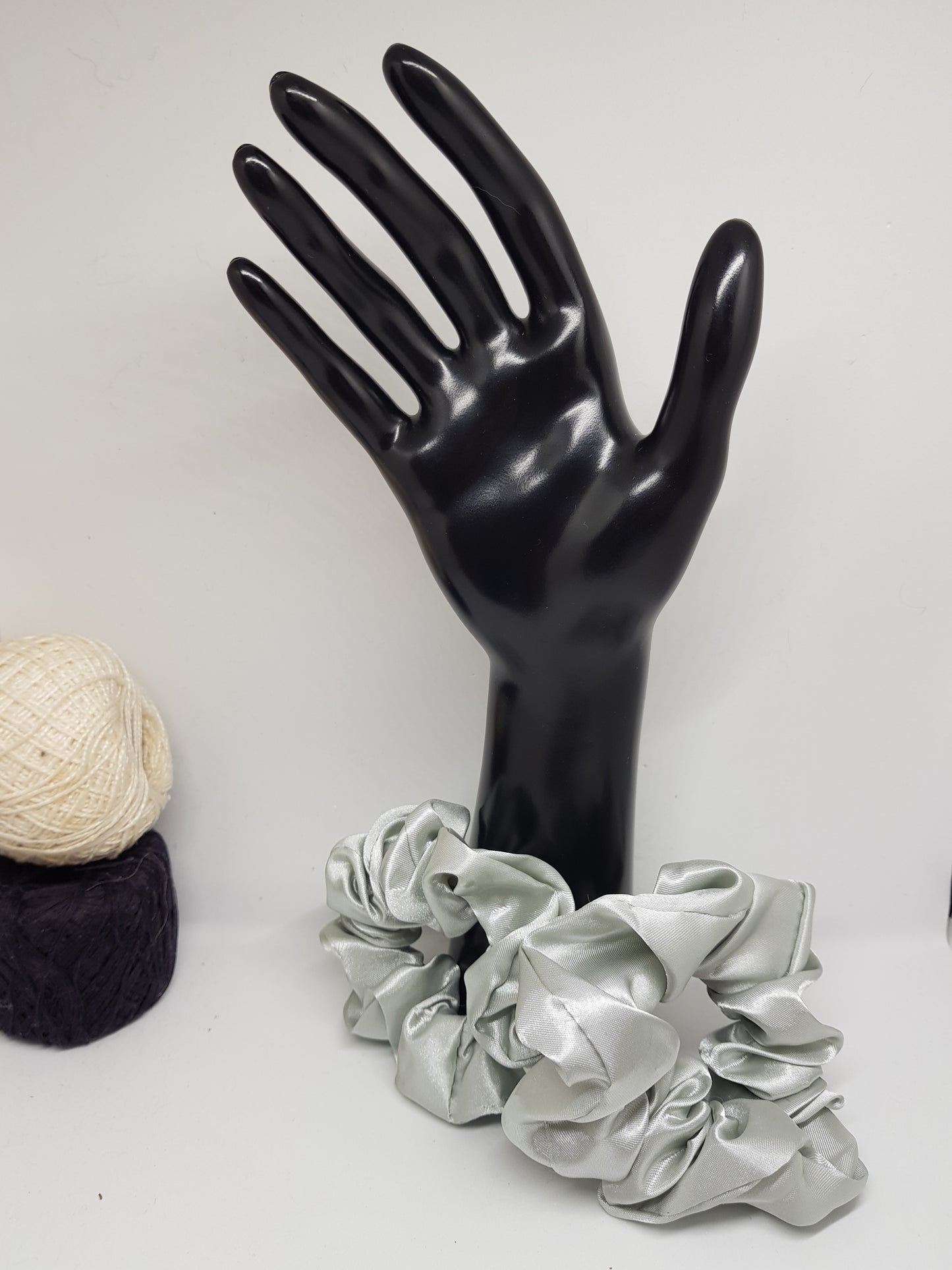 Chouchou satin argent
