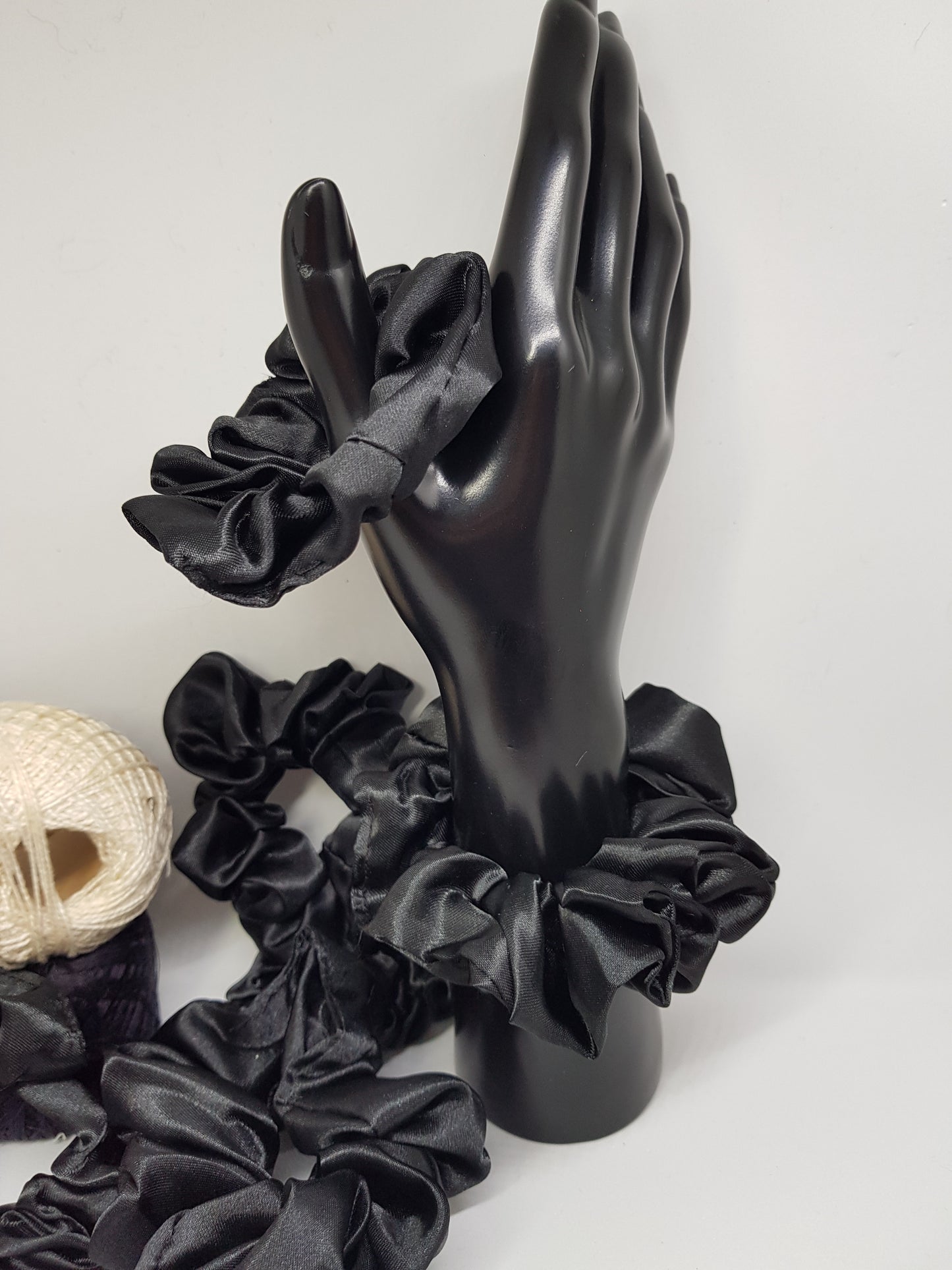 Chouchou satin noir