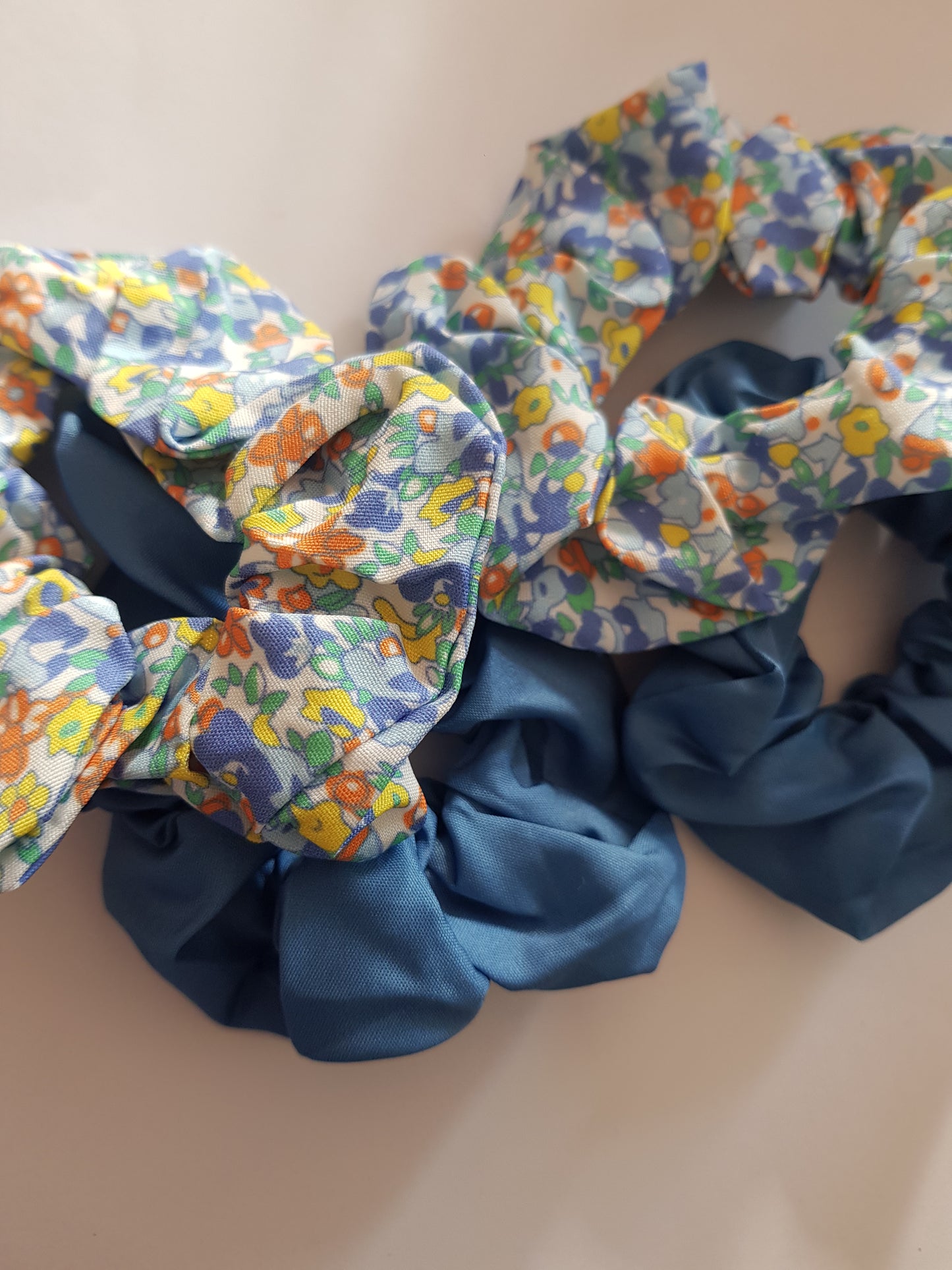 Chouchou liberty et bleu