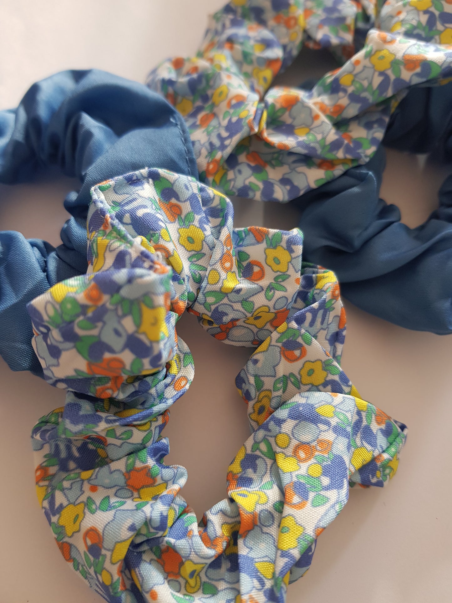 Chouchou liberty et bleu