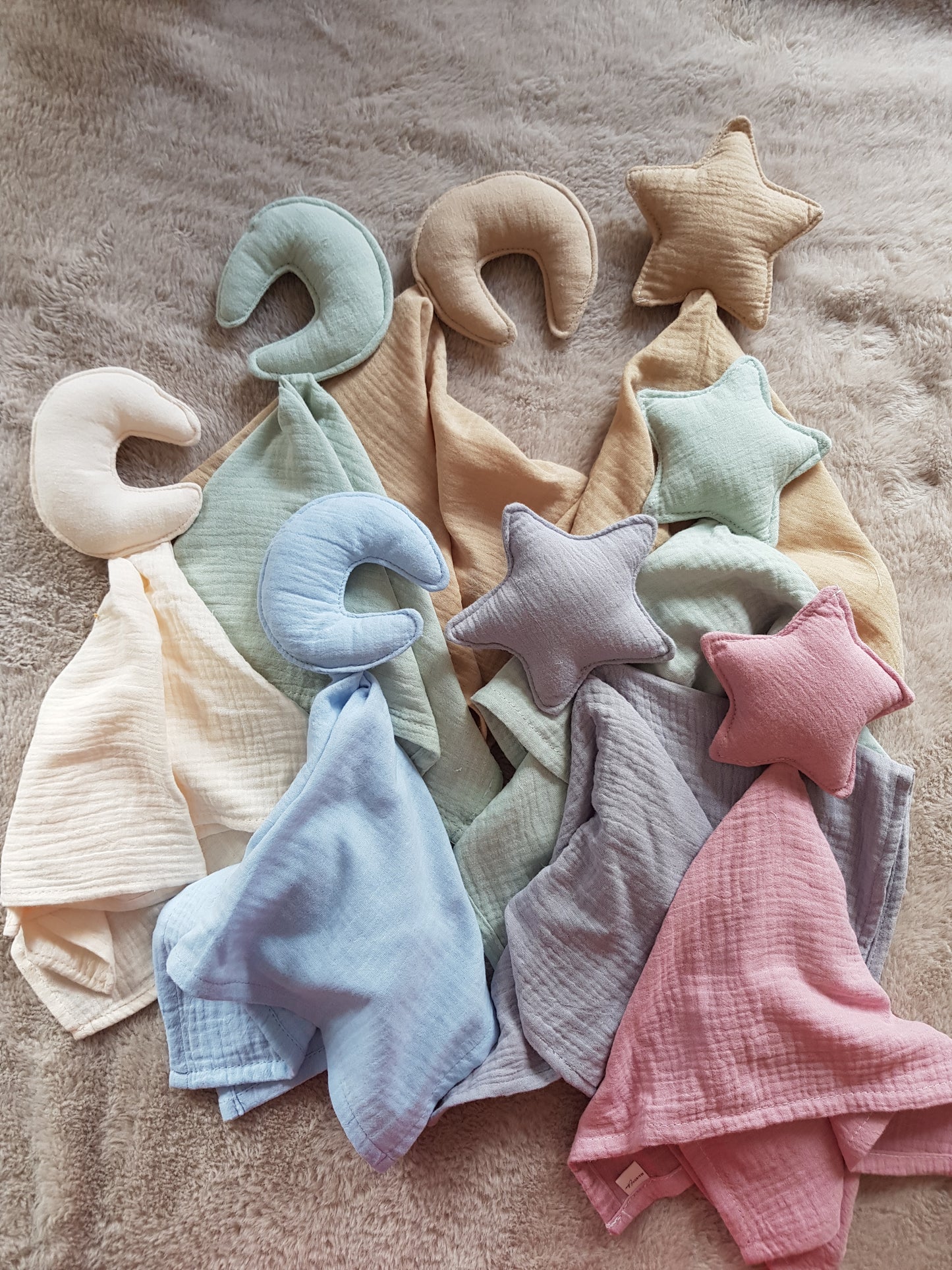 Doudou plat lune & étoile
