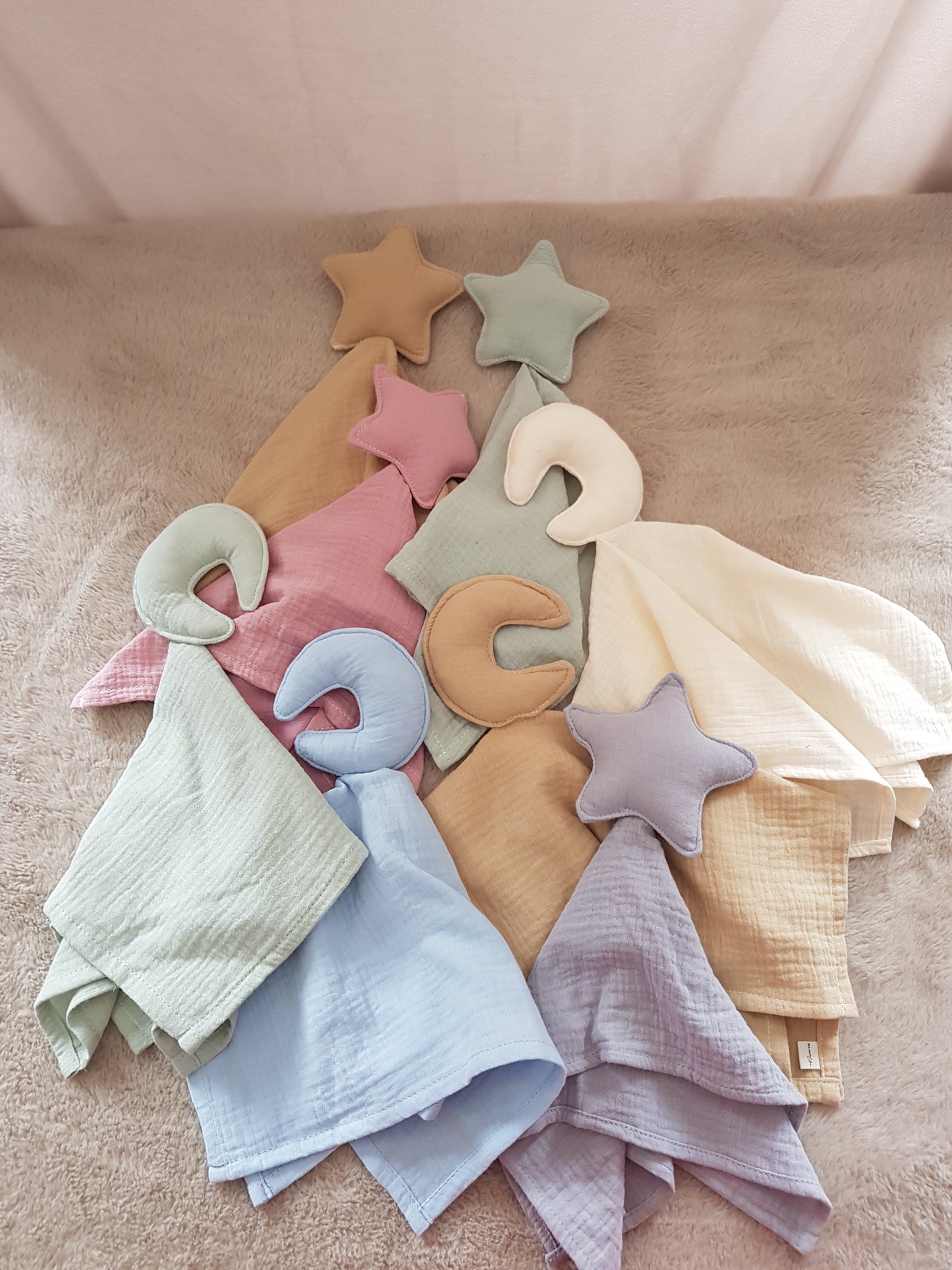 Doudou plat lune & étoile