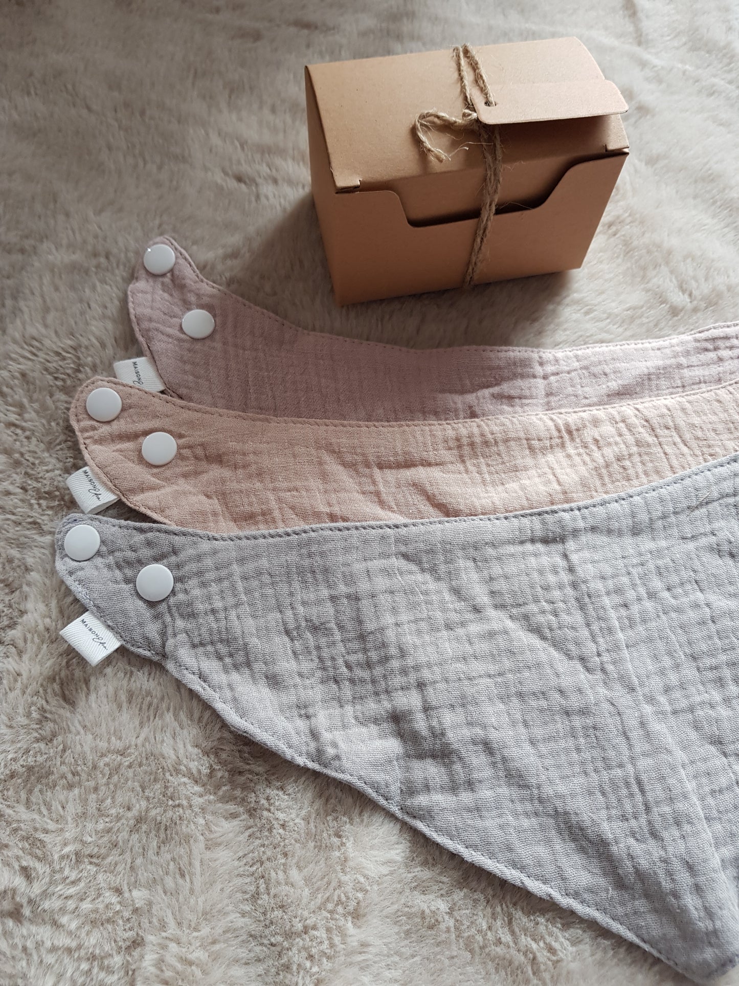 Trio de Bavoirs Neutral