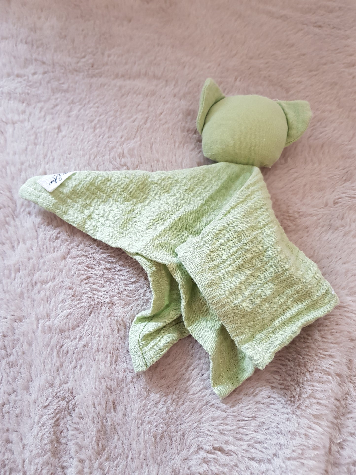 Mini-doudou plat vert