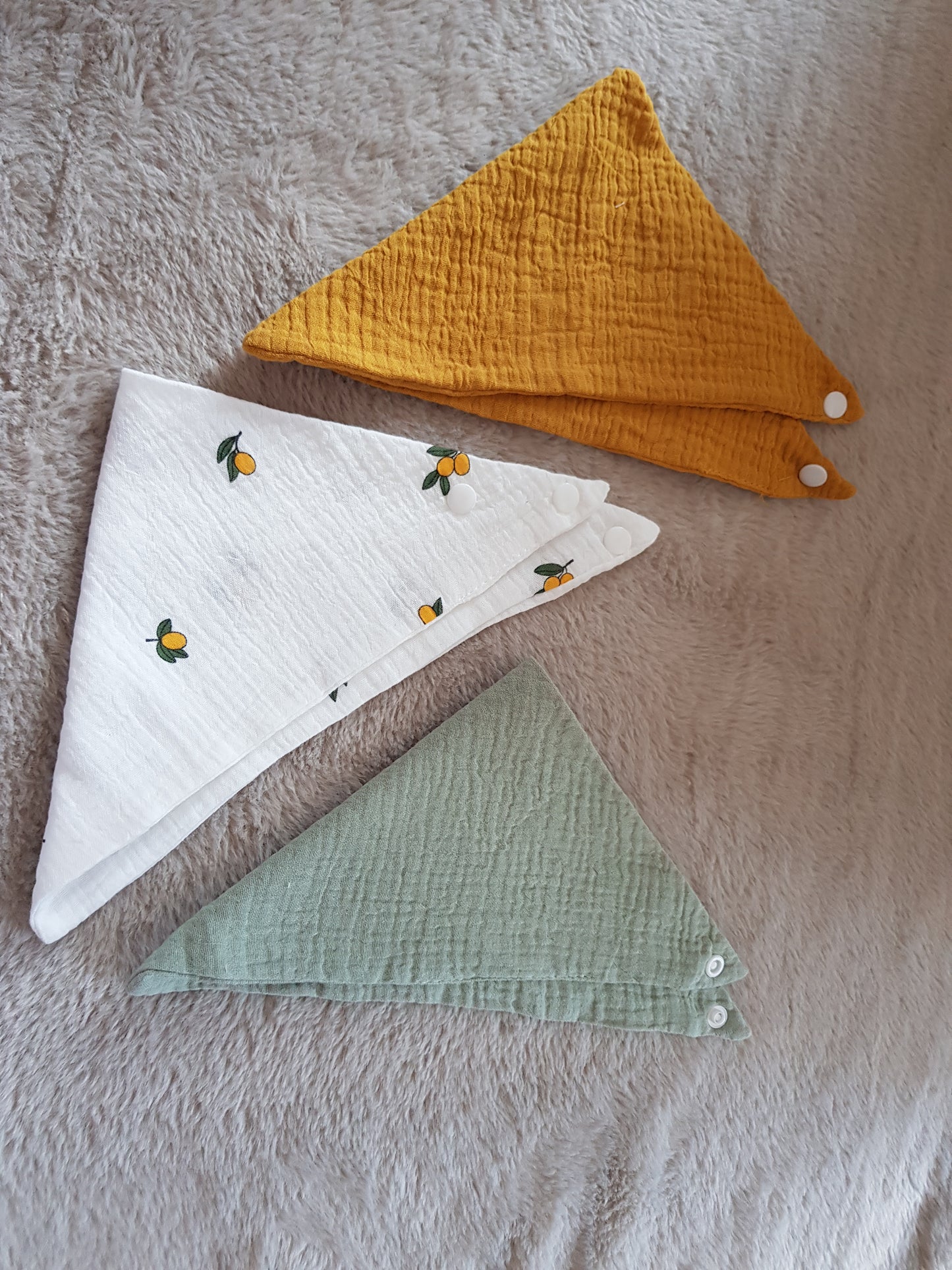 Trio de Bavoirs Bandanas