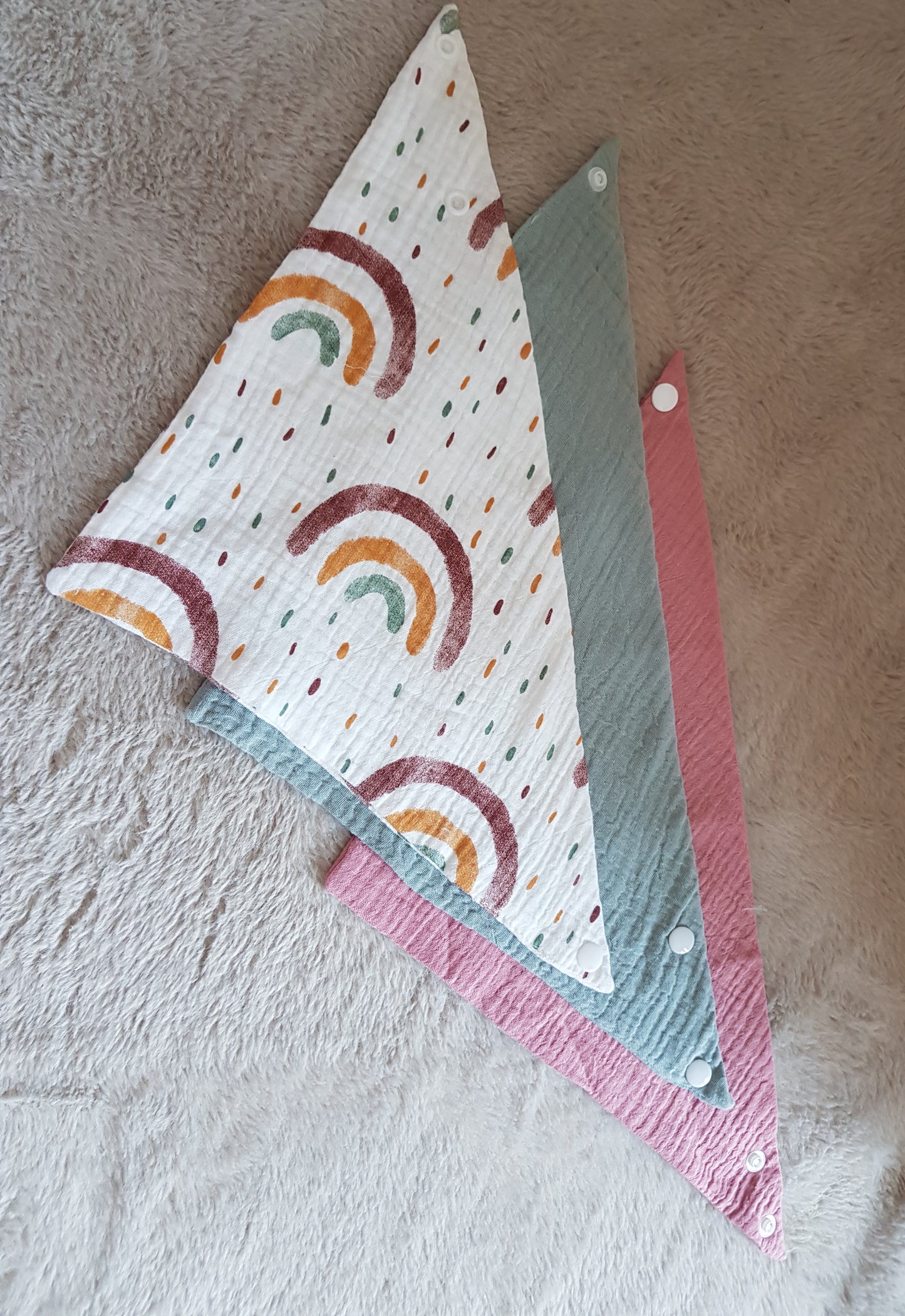 Trio de Bavoirs Bandanas