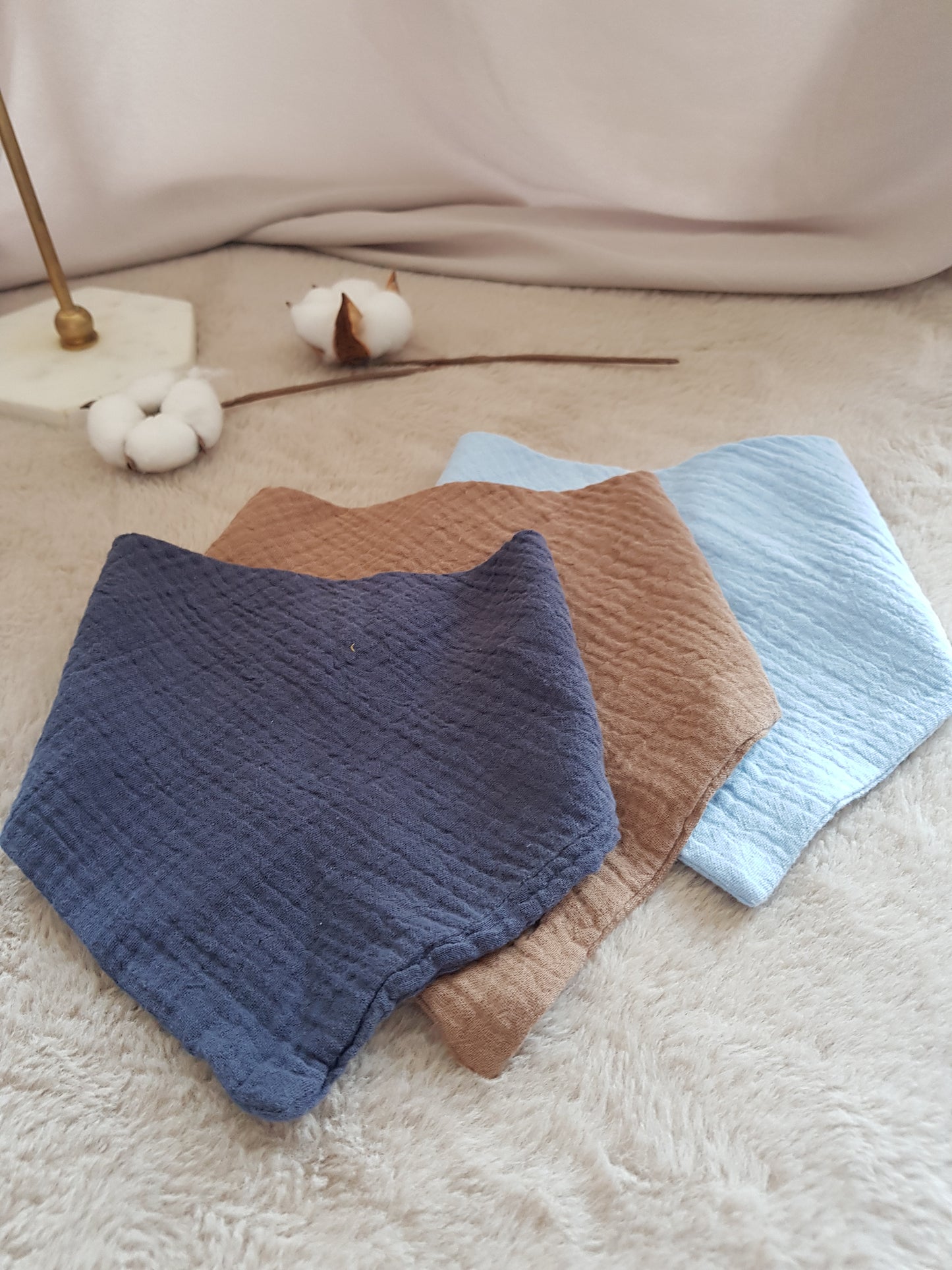 Trio de Bavoirs Bandanas