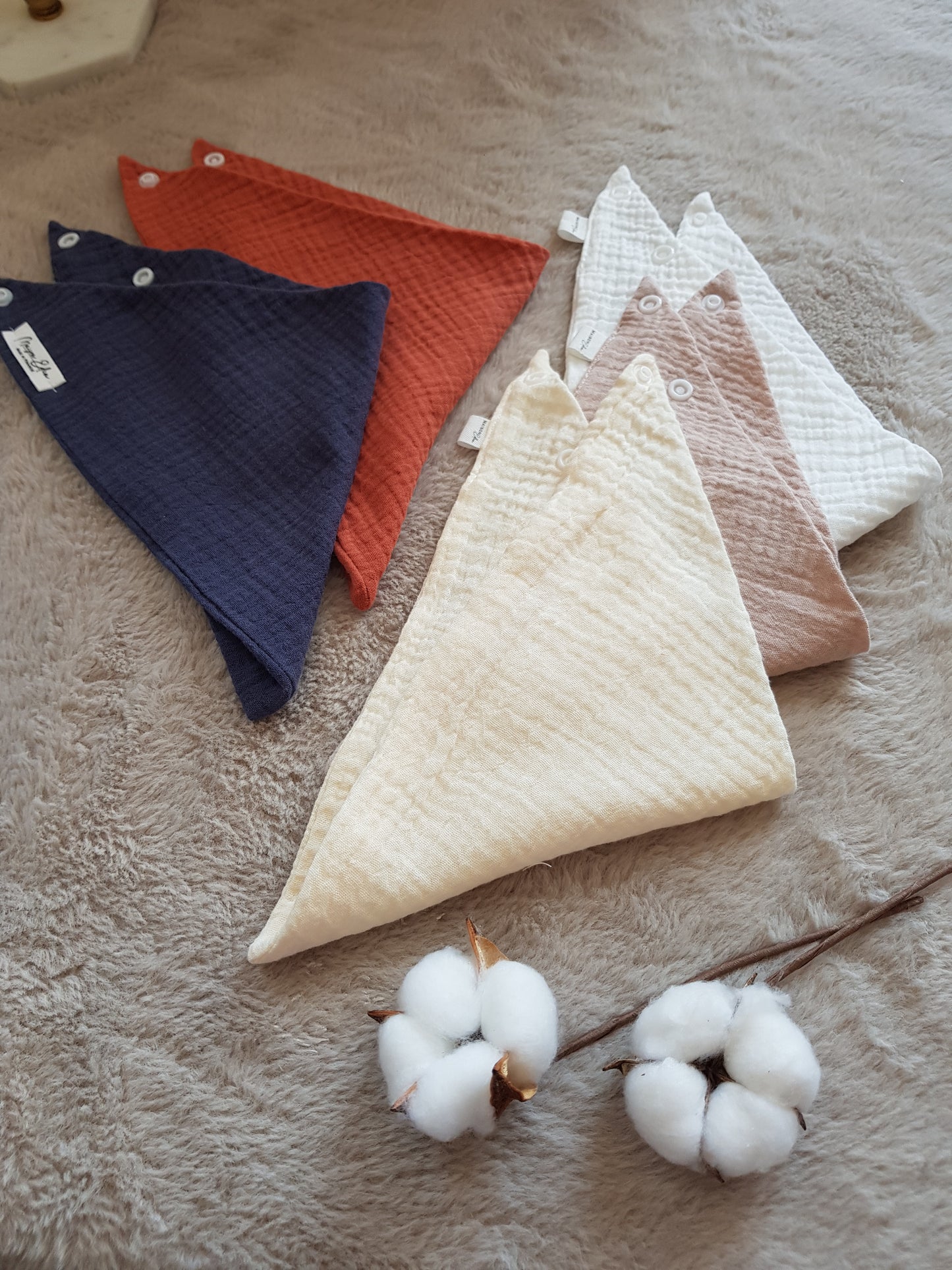 Quintette de bavoirs Bandanas