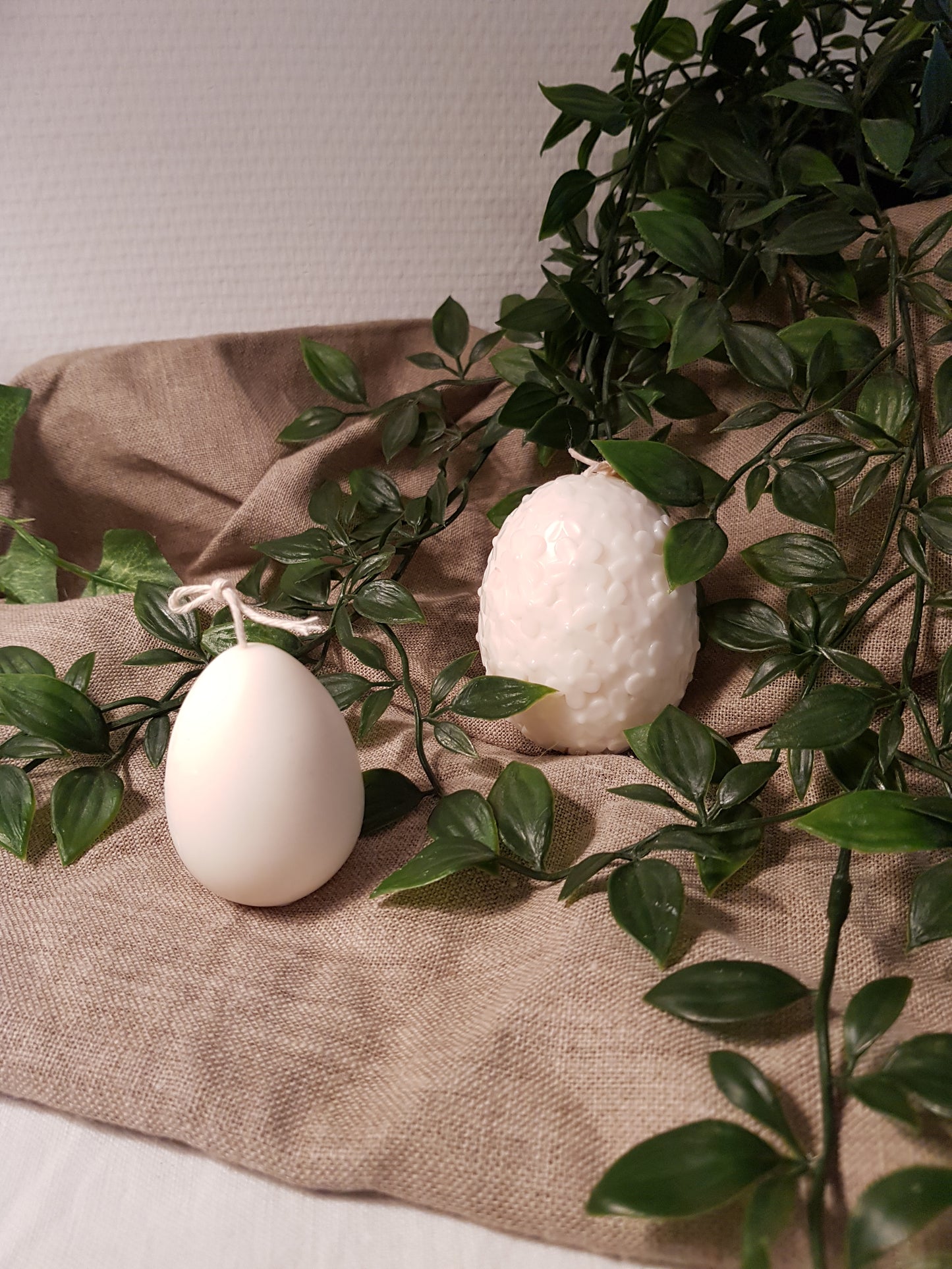 Bougie Oeuf fleuri