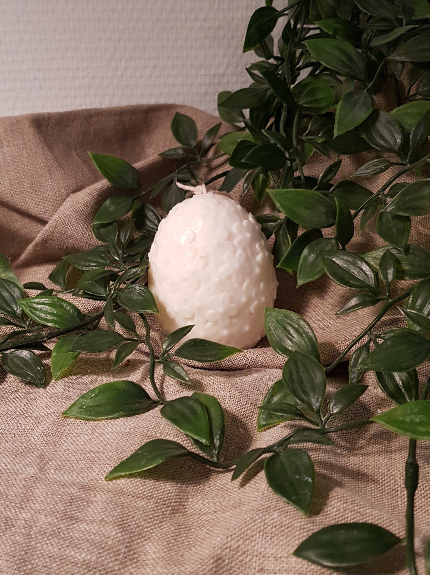 Bougie Oeuf fleuri