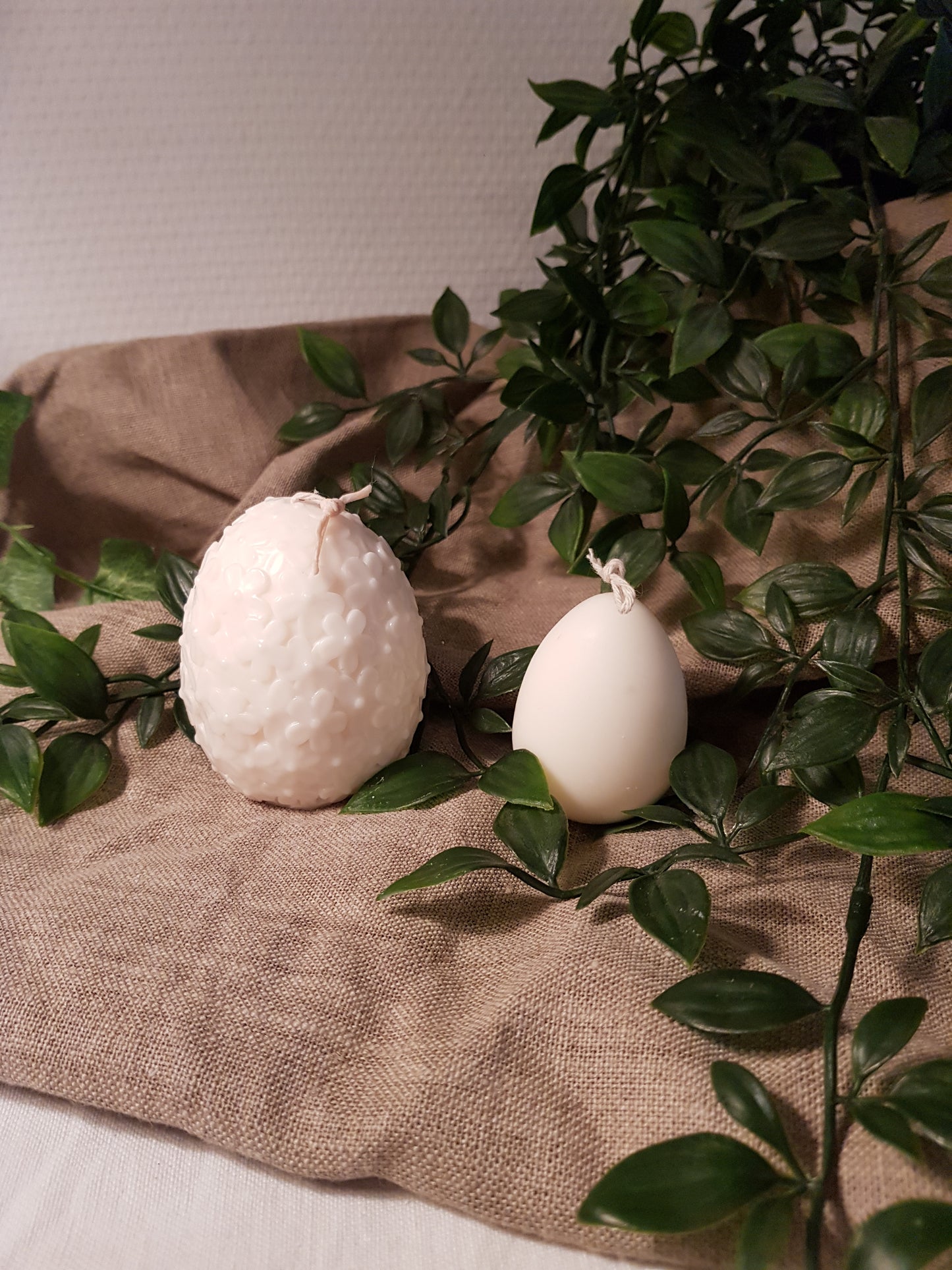 Bougie Oeuf fleuri