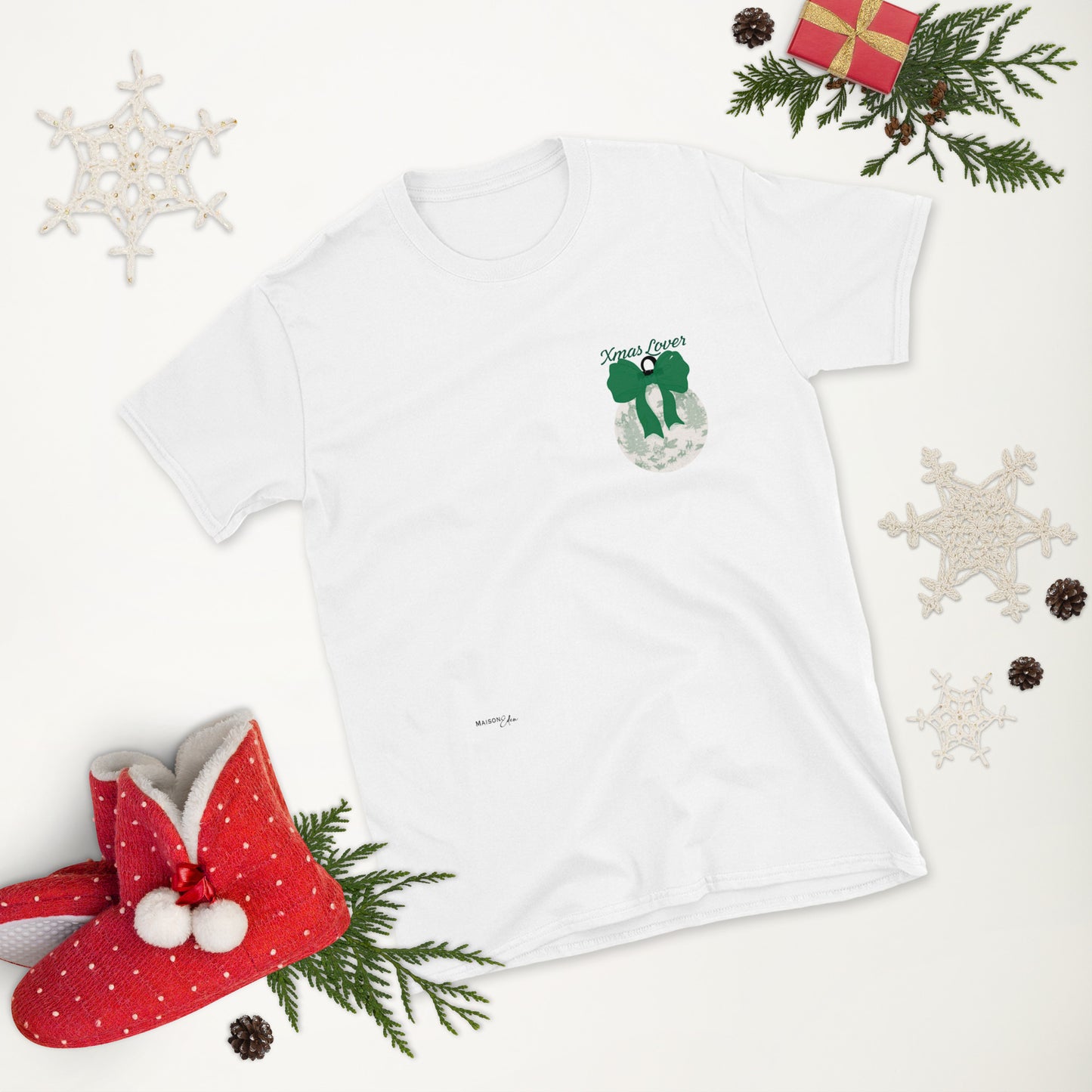 T-shirt Xmas lover vert