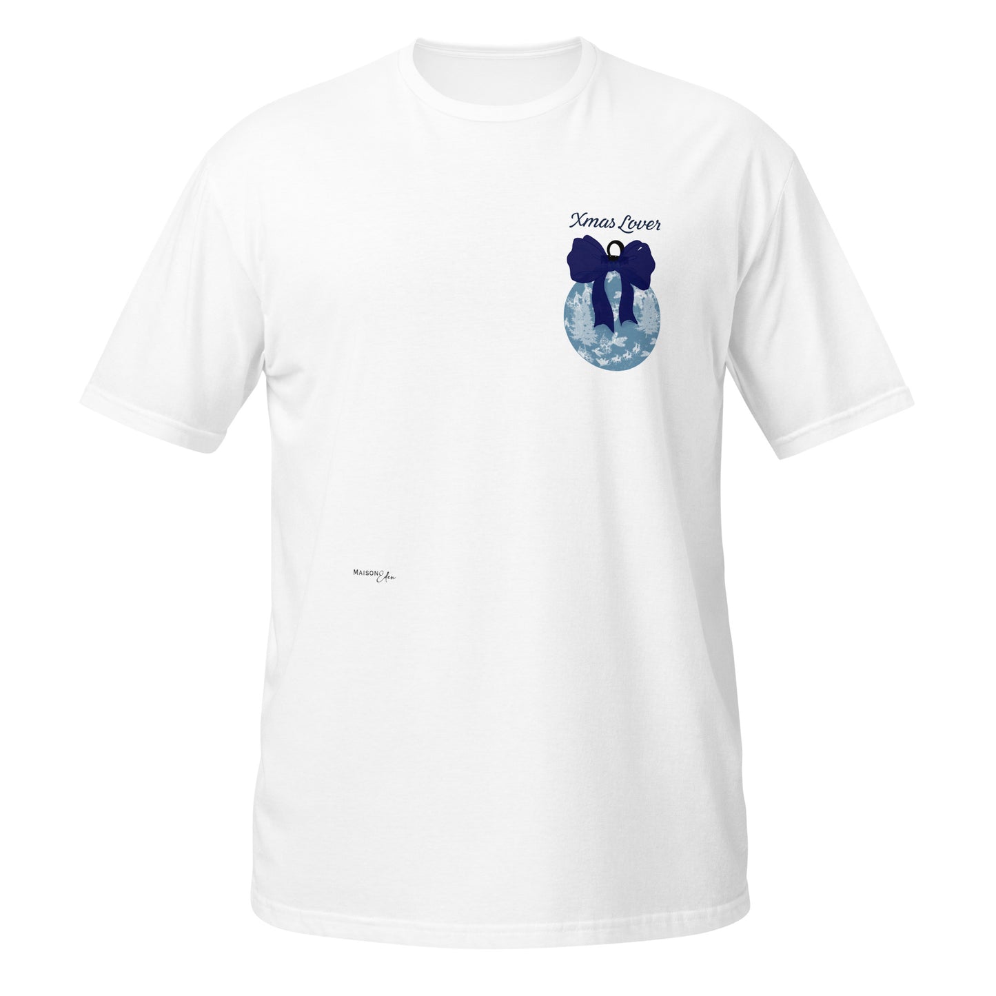 T-shirt Xmas lover bleu