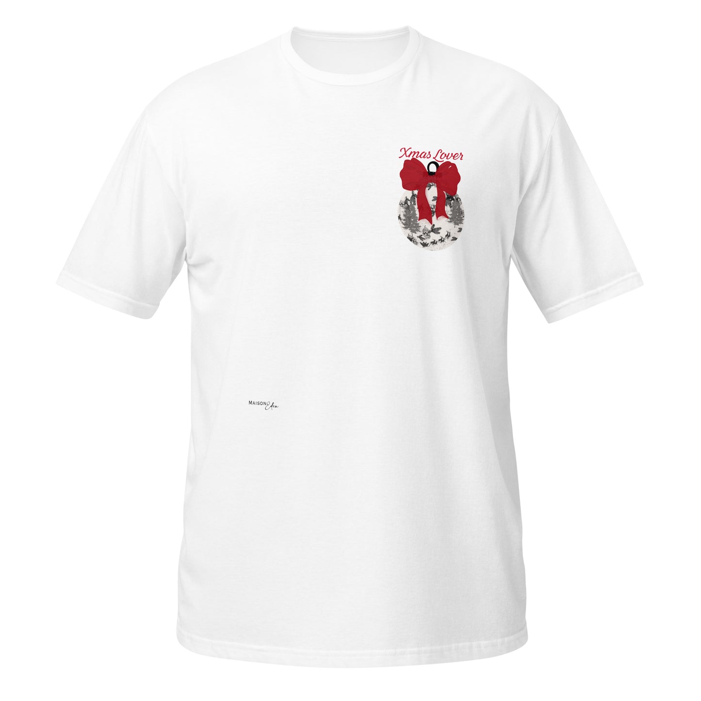 T-shirt Xmas lover rouge
