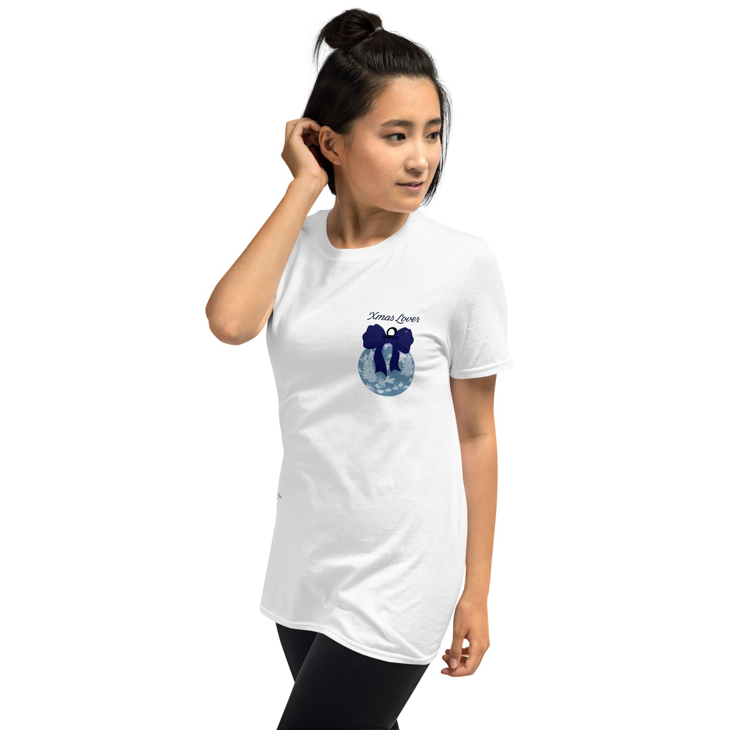 T-shirt Xmas lover bleu