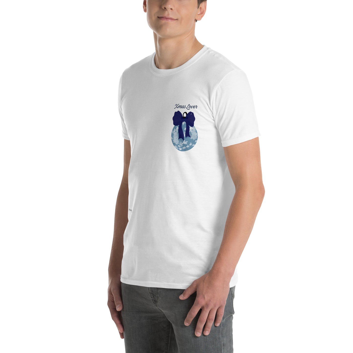 T-shirt Xmas lover bleu