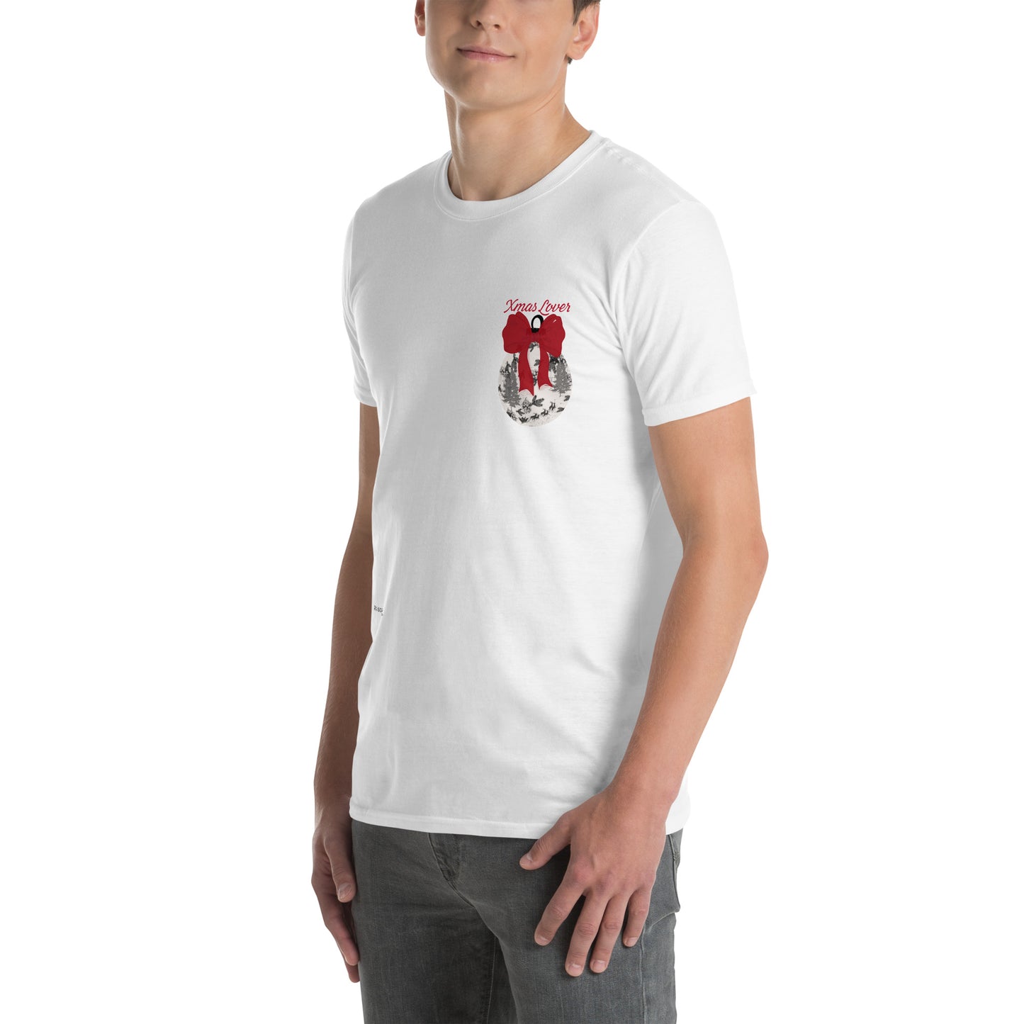 T-shirt Xmas lover rouge