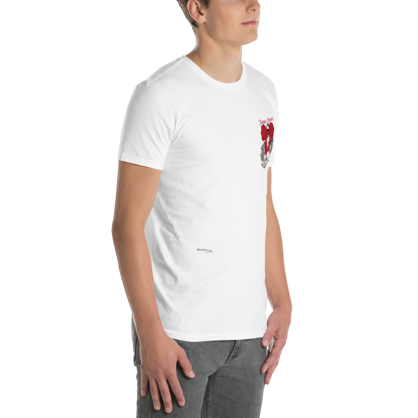 T-shirt Xmas lover rouge