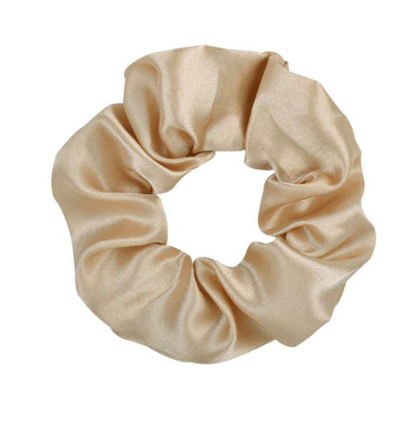Chouchou satin beige