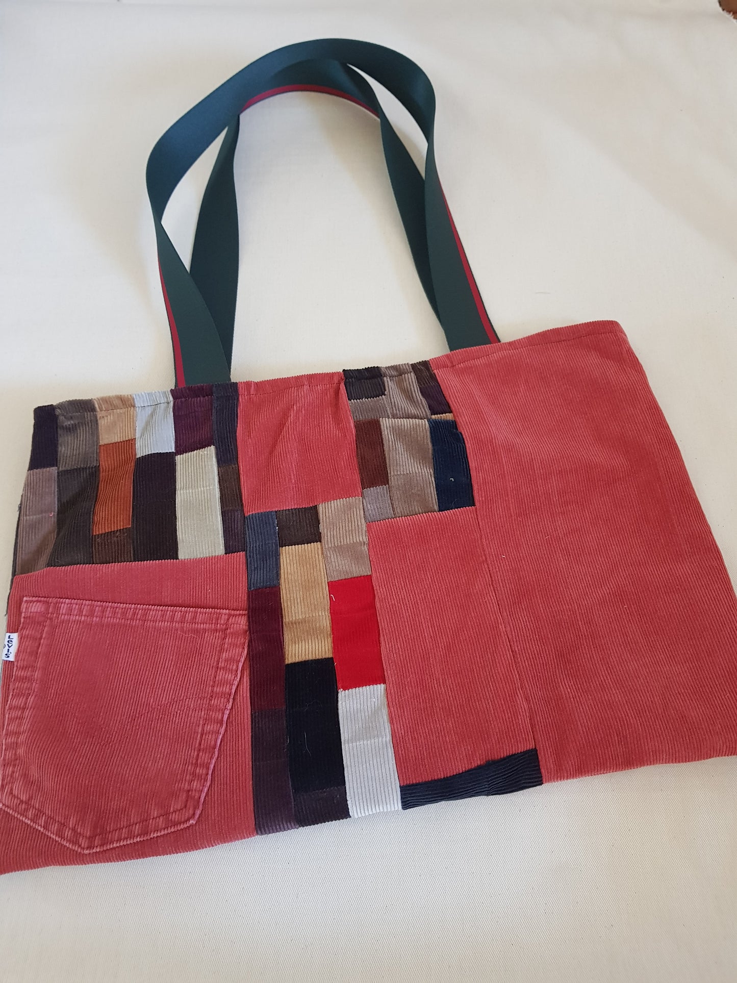 Sac patchwork en velours