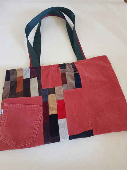 Sac patchwork en velours