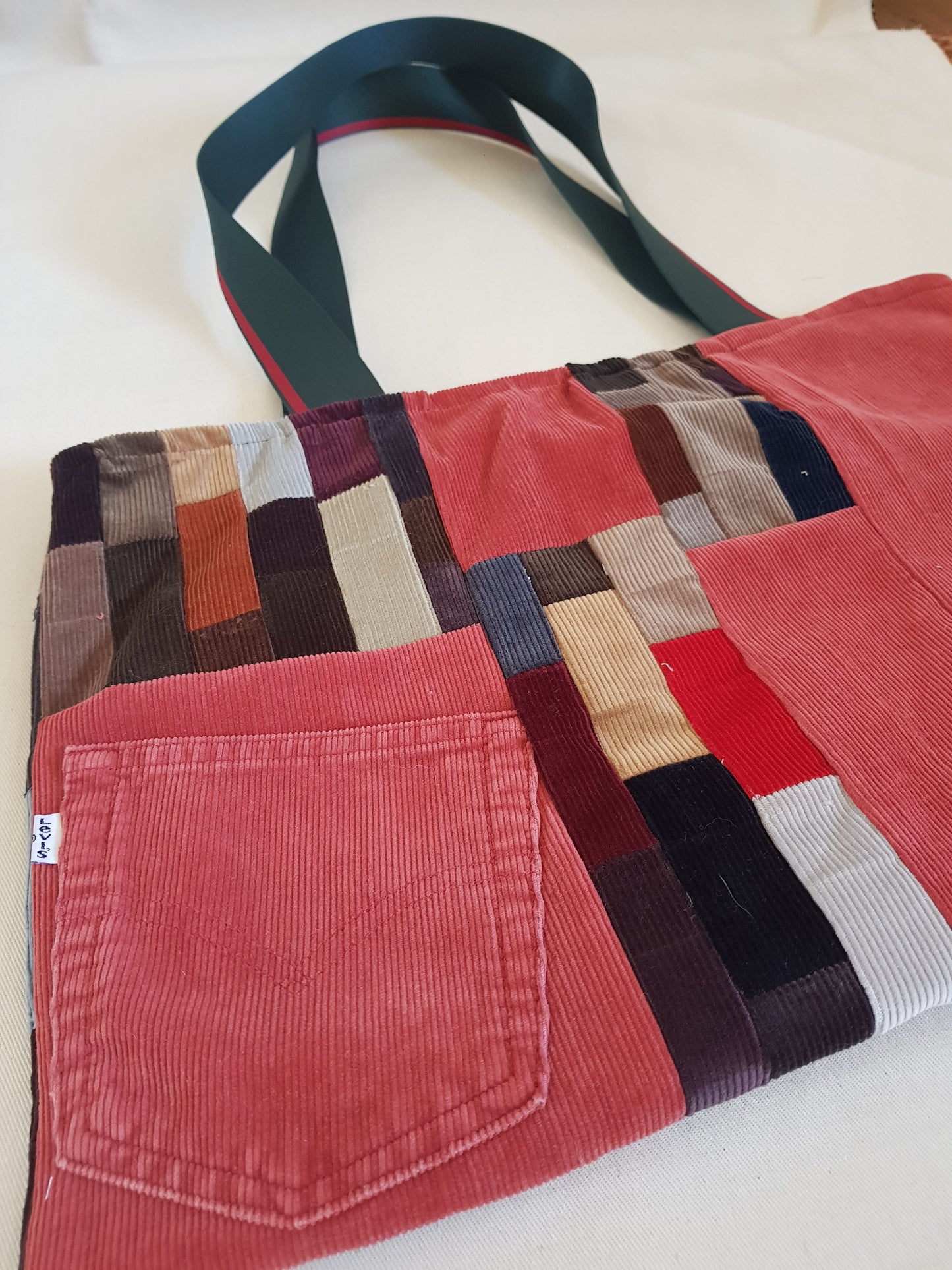 Sac patchwork en velours