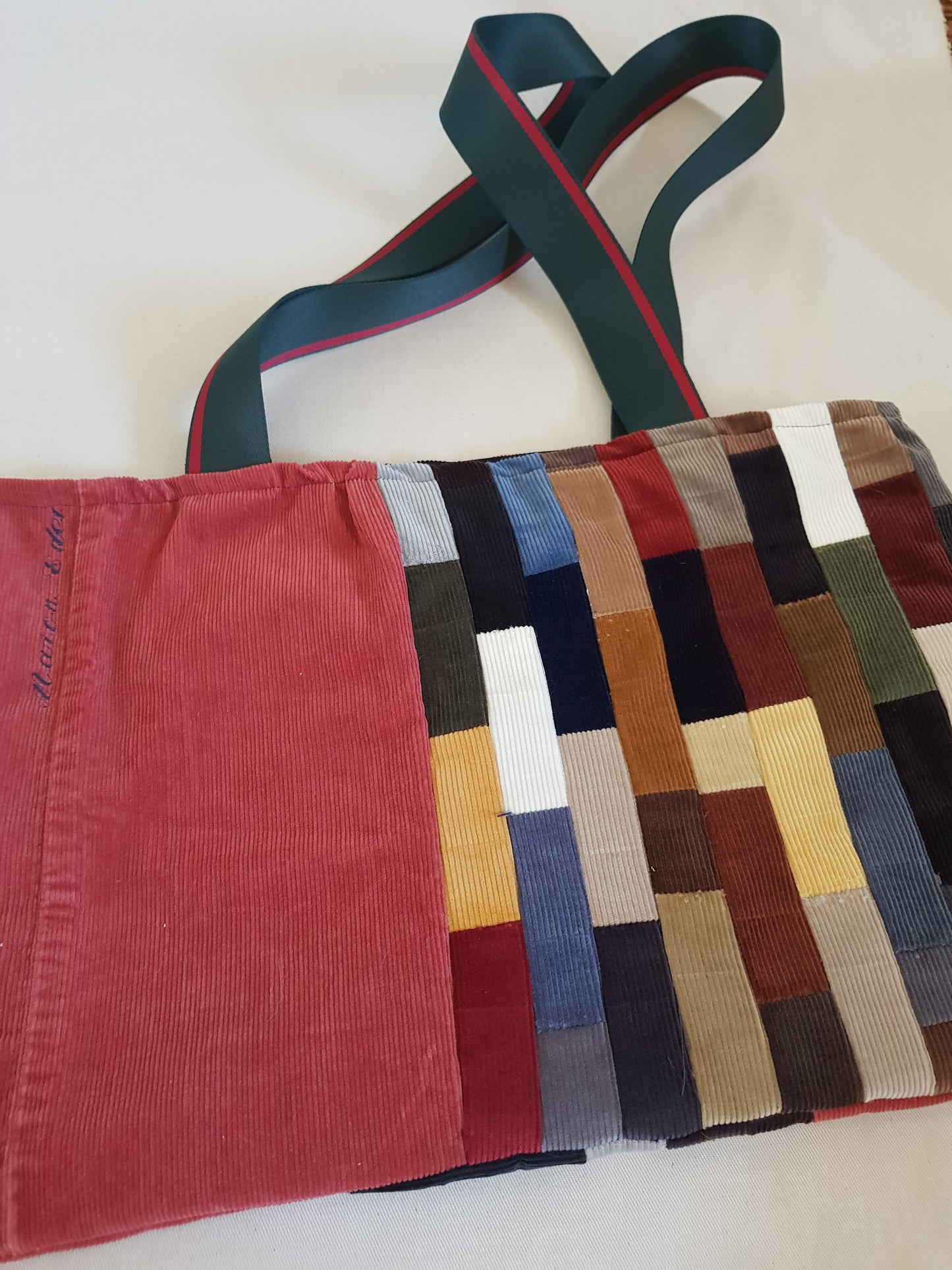 Sac patchwork en velours