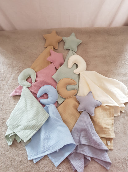 Doudou plat lune & étoile