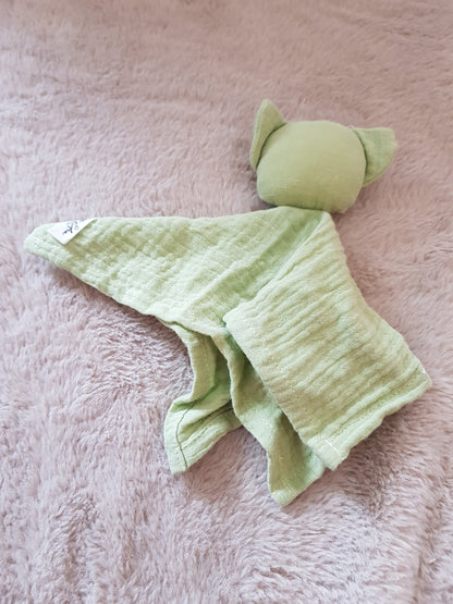 Mini-doudou plat vert