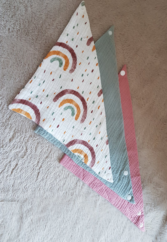 Trio de Bavoirs Bandanas