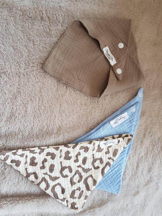 Trio de Bavoirs Bandanas