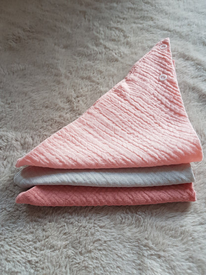 Trio de Bavoirs Bandanas