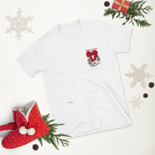T-shirt Xmas lover rouge
